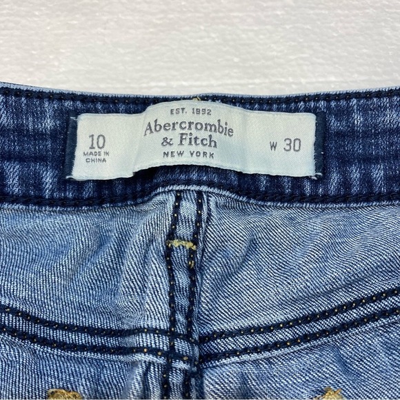 Abercrombie & Fitch Factory Distressed High Rise Womens Size 10 Jeans 27" Inseam - Picture 3 of 5